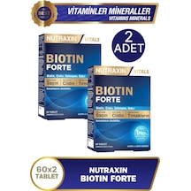 Nutraxin Biotin Forte Tablet 60'lı 2 Adet