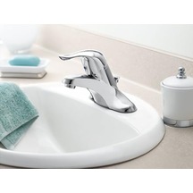 L4625 Chateau Tek Kolu Düşük Ark Banyo Bataryası, Krom, 0.375 Açık Bej