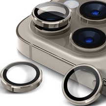 iPhone Uyumlu 15 Pro Kamera Koruyucu Lens Alüminyum Alışımlı Cam