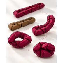 Hareketli Eklemli Anti Stres Fidget Oyuncak Masaüstü Stres Oyuncağı Kahverengi