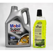 Mobil Süper 3000 Formula R 5w-30 Motor Yağı 5 L + Oto Şampuan 1000 ML
