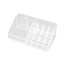 Suntek Akrilik Kozmetik Saklama Kutusu Şişeler Için 16-ızgara Şeffaf