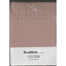 Lastikli Fitted Tek Kişilik Çarşaf Takımı 120 200 Toprak