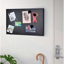 Mıknatıslı Pano , 50X32 Cm Siyah Dekoratif Metal Magnet Panosu