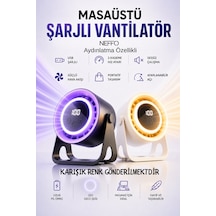 Usb Şarjlı Fan Ayarlanabilir Hızlı Taşınabilir Mini Vantilatör, Sessiz Güçlü Soğutucu Fan