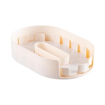 Suntek Turntable Organizasyon Çok Hamlı Baharat Rafı Kabine Beyaz