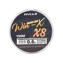 İp Örgü Misina - 8 Kat - Ryuji Winx X8 - 150mt - Yeşil - 0.13mm 31816607