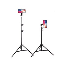 Ayrex Smayling 2.1m Ayarlanabilir Tripod Telefon Standı 360 Dönebilen Başlık, Üstten Çekim & Dikey/yatay Ku