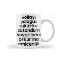 Karadeniz Sözleri Afkurma Emiceoğli Kupa Bardak Porselen Karışık