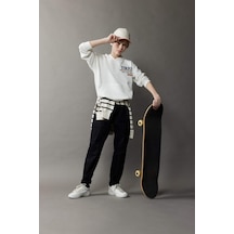 DeFacto Erkek Çocuk Kargo Jogger Standart Paça Gabardin Pantolon D6313A825SPBK27