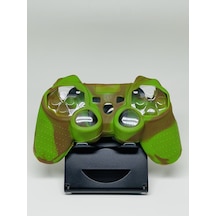 Yues PS3 Joystick Silikon Dualshock Koruyucu Desenli Kılıf Yeşil Kahve