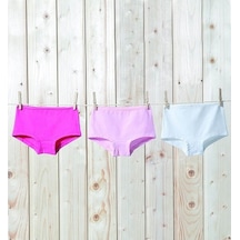 Blackspade 1295 Kız Çocuk 3'Lü Paket %95 Pamuklu Yarım Boxer
