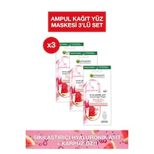 Hyaluronik Asit Sıkılaştırıcı Ampul Kağıt Maske 3'Lü Set