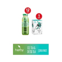Herby Ice Tea Cool Lime 12'li Şeker İlavesiz Soğuk Çay +  Tea 20'li