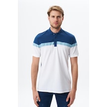AR-MA Arma Erkek Regular Fit Basic % 100 Pamuk Pike Polo Yaka Tişört Y29374354702 İndigo-i1 İndigo