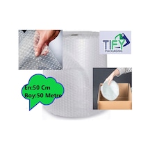 Balonlu Naylon Üç Katlı Eşya Koruma Ambalajı Pat Pat 50 CM x 50 M