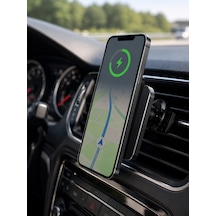 15w Magsafe Uyumlu Manyetik Araç Şarj Standı Güçlü Mıknatıslı Telefon Tutucu Standart