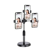 Ally Tripod Üçlü Telefon Tutucu Stand Youtuber Canlı Yayın Selfie Tiktok Makeup- 5775