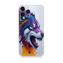 Apple Uyumlu iPhone 14 Pro Silikon Kılıf Kızgın Savaşçı Kurt