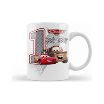Şimşek Mcqueen 1 Bir Yaş Hediyesi Kupa Bardak Porselen Karışık