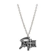 Death Grubu Kolye Metalik Gri