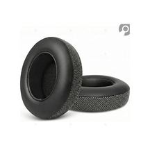 Beats Studio 2 Studio 3 Uyumlu Yumuşak Deri Örme Kumaş Karışımlı Kulaklık Sünger Yastığı Pedi Siyah Deri Kumaş