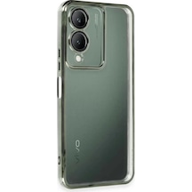 Newface Vivo Y17s Kılıf Razer Lensli Silikon - Yeşil