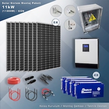 Matech 11 KW Solar Paket Sistem 11000W/gün