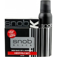 Snob Black Erkek Parfüm EDT 100 ML + Black Erkek Sprey Deodorant 150 ML