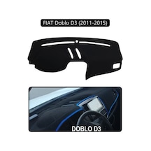 Fıat Doblo D3 2010-13 Modellerine Uyguntorpido Koruma Halısı Siyah Kenar