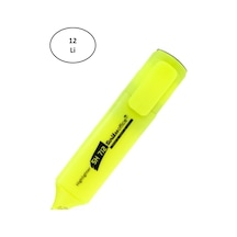 Pastel Sarı Fosforlu Kalem Sh712 Scr.t0sbh4sh71209a Scrikss 12'li Sarı