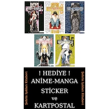 Death Note 1-2-3-4-5 Manga Seti 5 Kitap / Ölüm Defteri / Anime-manga Sticker Ve Kartpostal
