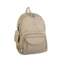 Nas Bag Kadın Sırt Çantası Zararlı Kimyasal İçermez Waterproof Vizon