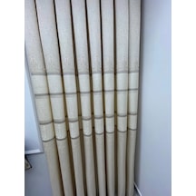 Nivemeshome Ft672069 V-115 Funda Krem 1/3 Sık Pileli Fon Perde Apm 70x270