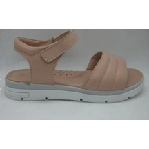 Toddler 491 Pudra Doğal Deri Anatomik Taban Çocuk Sandalet 31-35 Pudra