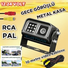 Go-480 Metal Kasa Ledli Araç Kamerası 12-24 V Pal