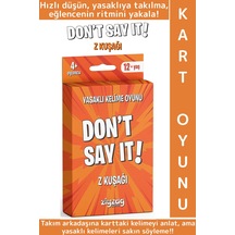 Eğitici Dikkat Zeka Gelişimi Eğlenceli Vakit Geçirme Genç Nesil Kart Oyunu Don't Say It-z Kuşağı