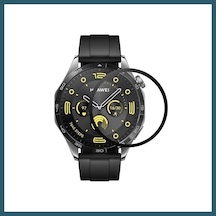Bezos Huawei Gt4 46mm 22mm Polymer Nano Ekran Koruyucu - Şeffaf Ob