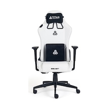 Titanseat Beast Leather White Oyuncu Koltuğu Beyaz
