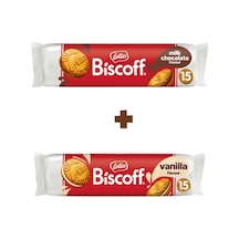 Biscoff Vanilya Ve Çikolata Kremalı Sandviç Bisküvi 2'li