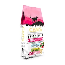 Can S Cat Essentials Mix Multicolor Tavuklu Balıklı Kuzulu Kedi Maması 12 Kg