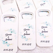 Baskılı Dikey Açacak Magnet 4,5x10,5 Cm Uv Nikah Şekeri (30 Adet)