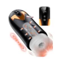 Erofoni Isıtmalı Otomatik İleri Geri Hareketli Realistik 32 Cm Sıcaklık Ayarlı Şarjlı Suni Vajina Mastürbatör