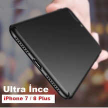 Apple Uyumlu iPhone 8 Plus Ince Mat Kaliteli Kilif 275179558 - Kampanya-Renk / Cam Ekran Koruyucu (+15 Tl)-Lacivert