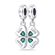 Fubena Yeşil Yonca Sallantılı Charm