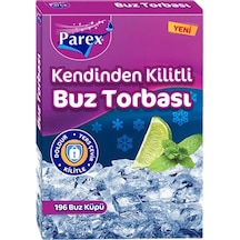 Kendinden Kilitli Buz Torbası 196 Buz Küpü 12 Paket 1 Koli