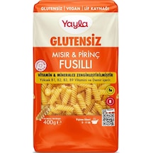 Yayla Glutensiz Vitamin Ve Mineralce Zengin Mısır Ve Pirinç Fusilli Makarna