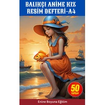 Balıkçı Anime Kız Resim Defteri Orta Boy