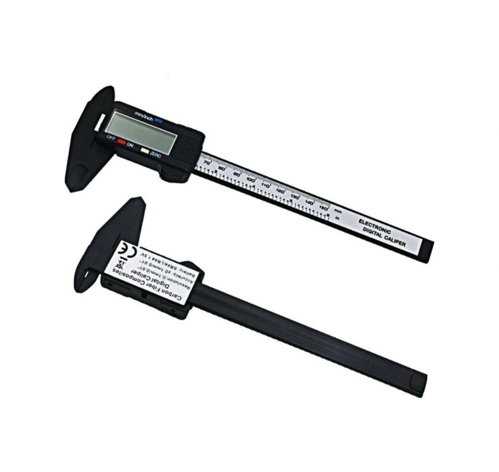 Mcg 150 Mm Dijital Kumpas Elektronik Fiber Karbon Kaplı Plastik - Kumpas