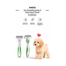 Deshedding Compact Dökülmüş Tüy Çıkartma Tarağı Sık Dişli